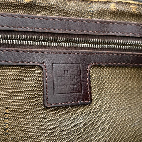 Vintage Fendi Zucca Canvas Twin Tote in Small - Picture 10 of 14